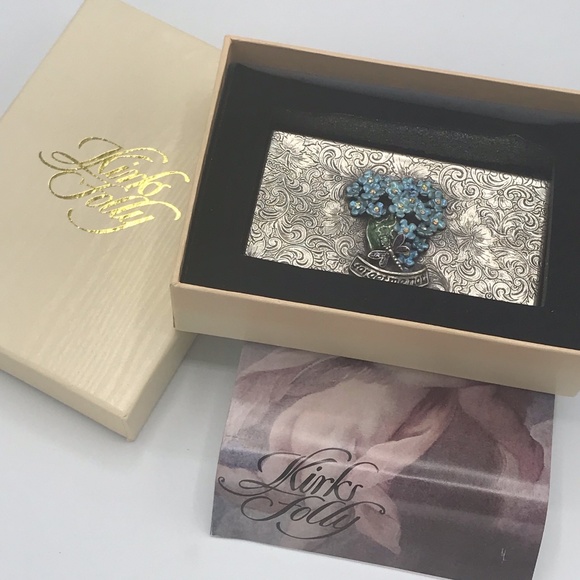 Kirks Folly Accessories - Kirks Folly Business Card Holder - Forget Me Not